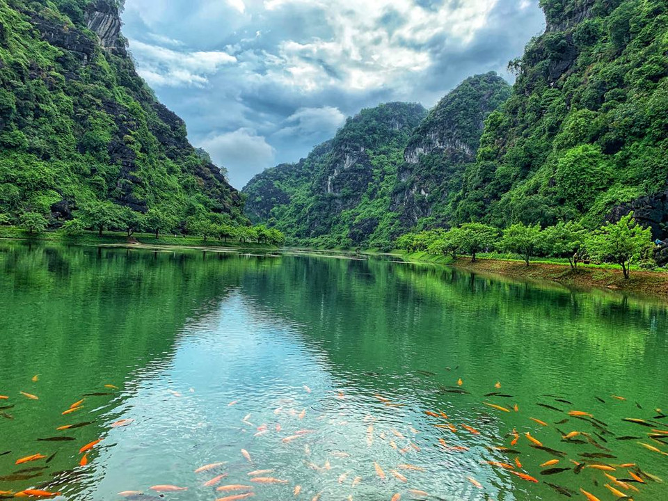 Quả thực, bước chân vào đây như lạc vào chốn tiên cảnh. (Ảnh: Xuân Mai/Vietnam+)