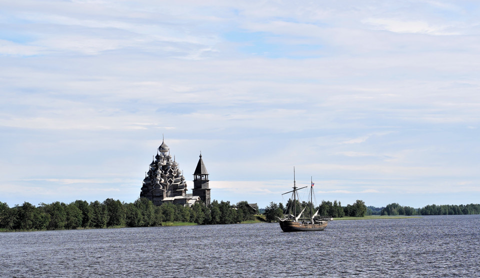 Quần thể nhà thờ gỗ Kizhi Pogost. (Ảnh: Duy Trinh/TTXVN)