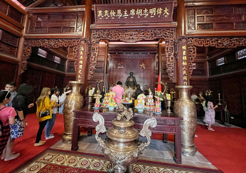 Công trình Nhà tưởng niệm người có công và cán bộ, công nhân nhà máy in tiền tại đồn điền Chi Nê khánh thành, đưa vào khai thác từ tháng 5/2019. (Ảnh: Mai Mai/Vietnam+)