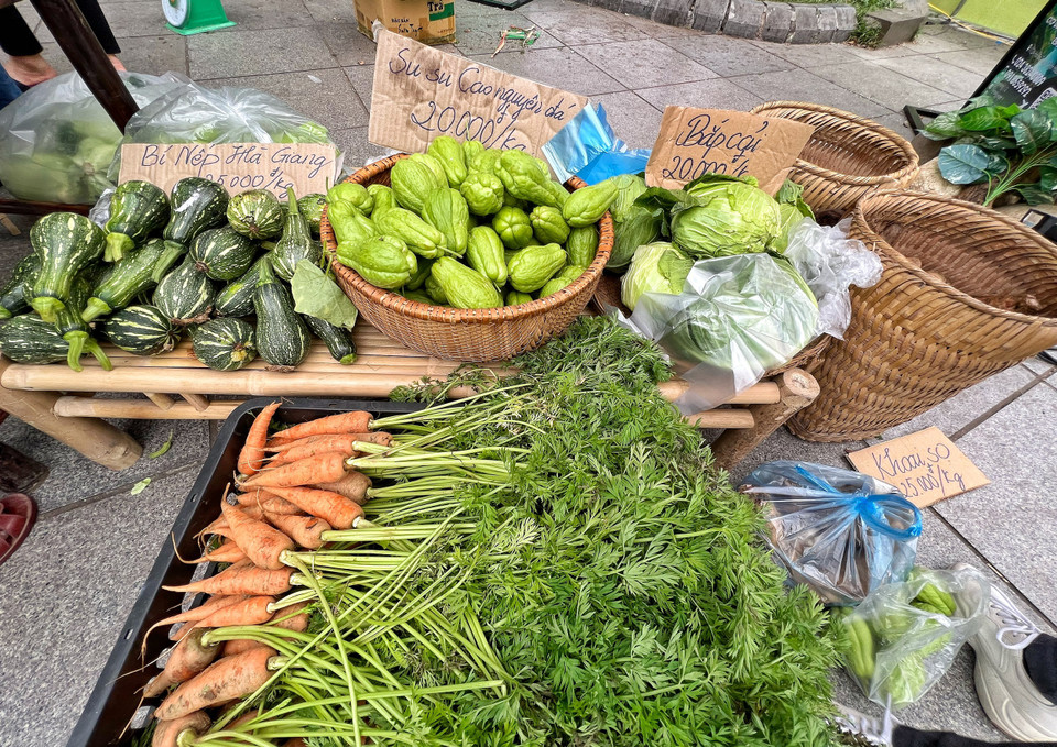 Nông sản từ cao nguyên đá Đồng Văn đã có mặt tại Hà Nội. (Ảnh: Mai Mai/Vietnam+)