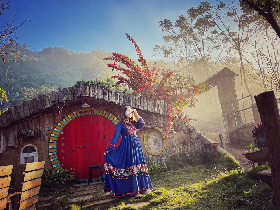 Nơi đây có những mái nhà như trong cổ tích. (Ảnh: Xuân Mai/Vietnam+)