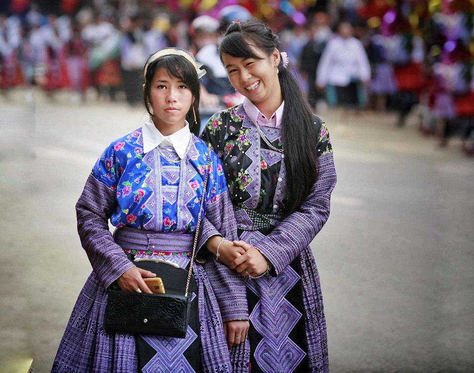Xúng xính đầu Xuân. (Ảnh: Xuân Mai/Vietnam+)