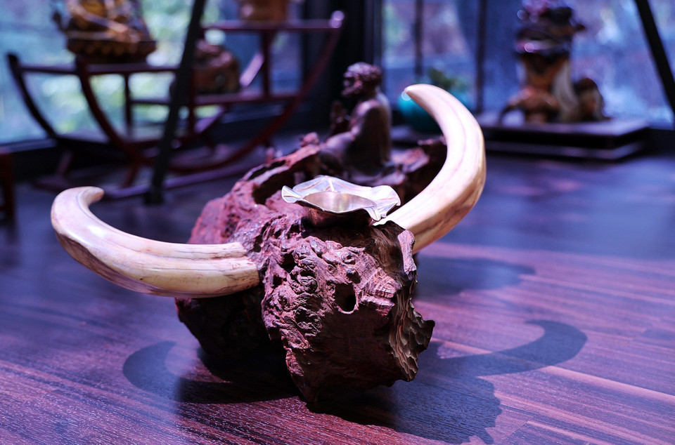 Tác phẩm mang ý nghĩa về con đường tu tập làm sao để làm chủ được tâm mình. (Ảnh: Xuân Mai/Vietnam+)