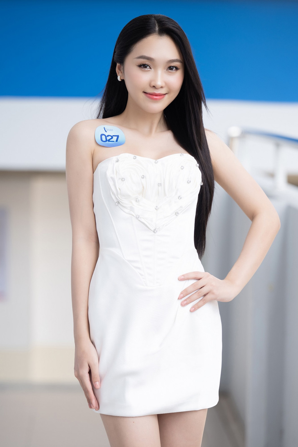 Nguyễn Minh Phương đến từ Hòa Bình, từng là Á khôi 2 - Hoa khôi thanh lịch Việt Nam 2023, Giải nhì cuộc thi tài năng sinh viên 2021. (Ảnh: CTV/Vietnam+)