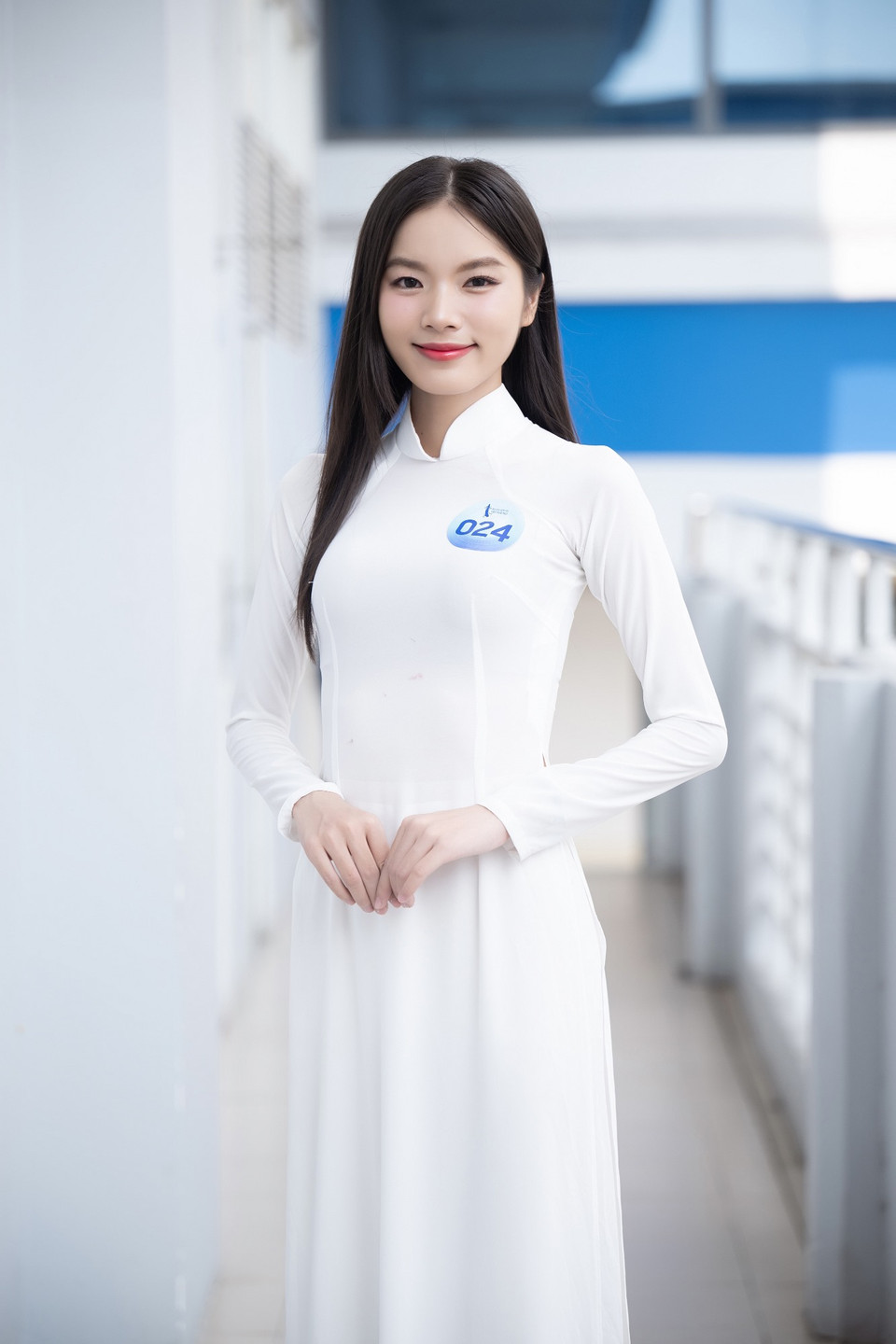 Thí sinh Nguyễn Thị Thu Trà đến từ Đắk Nông. (Ảnh: CTV/Vietnam+)