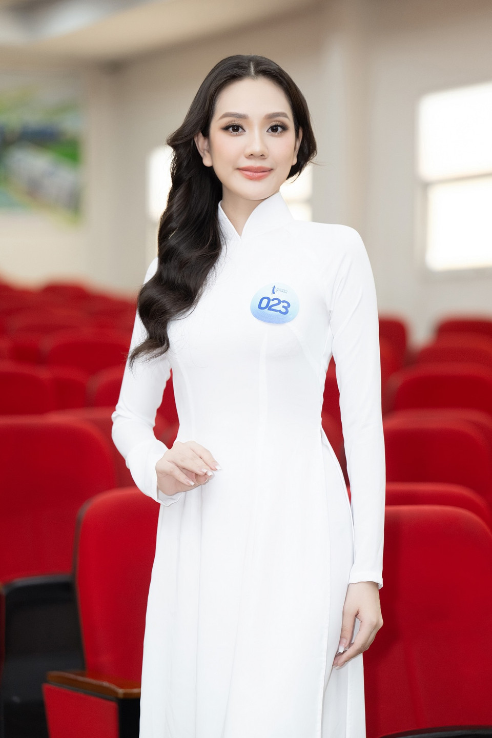 Thí sinh Đỗ Thục Anh đến từ Quảng Trị. (Ảnh: CTV/Vietnam+)