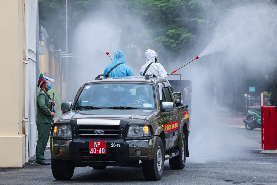 Chiến dịch phun khử khuẩn toàn Thành phố Hồ Chí Minh dự kiến thực hiện từ nay đến ngày 29/7. (Nguồn: Ngô Trần Hải An/Vietnam+)