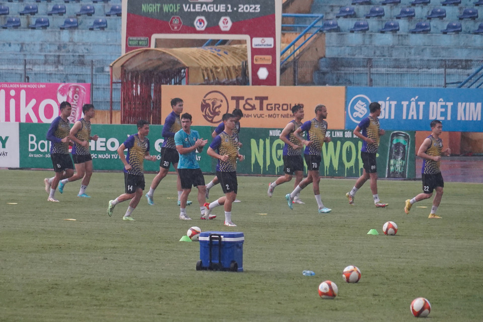 Trận đấu giữa Hà Nội và Nam Định sẽ diễn ra vào 19 giờ 15 ngày mai, 4/6 trên sân vận động Hàng Đẫy. (Ảnh: Việt Anh/Vietnam+)