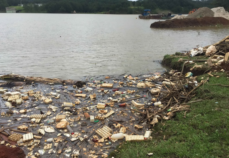 Hồ Đankia-Suối Vàng là nơi đặt nhà máy sản xuất nước sinh hoạt cho thành phố Đà Lạt và huyện Lạc Dương (cung cấp 40.000 m3 nước/ngày).(Ảnh: Nguyễn Dũng/TTXVN)