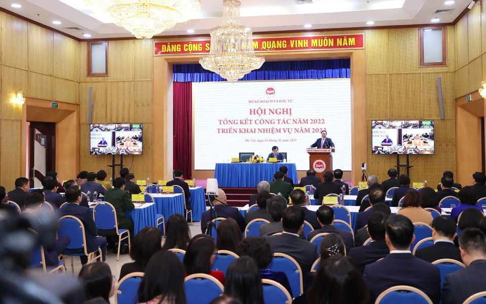 Thủ tướng Phạm Minh Chính phát biểu chỉ đạo. (Ảnh: Dương Giang/TTXVN)