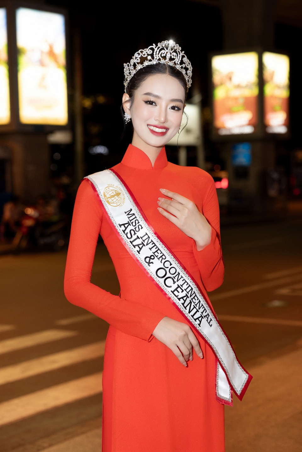 Với thành tích xuất sắc khi đạt danh hiệu Á hậu 3 tại Miss Intercontinental 2024, Khánh Linh tiếp tục khẳng định vị thế của nhan sắc Việt trên đấu trường sắc đẹp quốc tế. (Ảnh: CTV/Vietnam+)