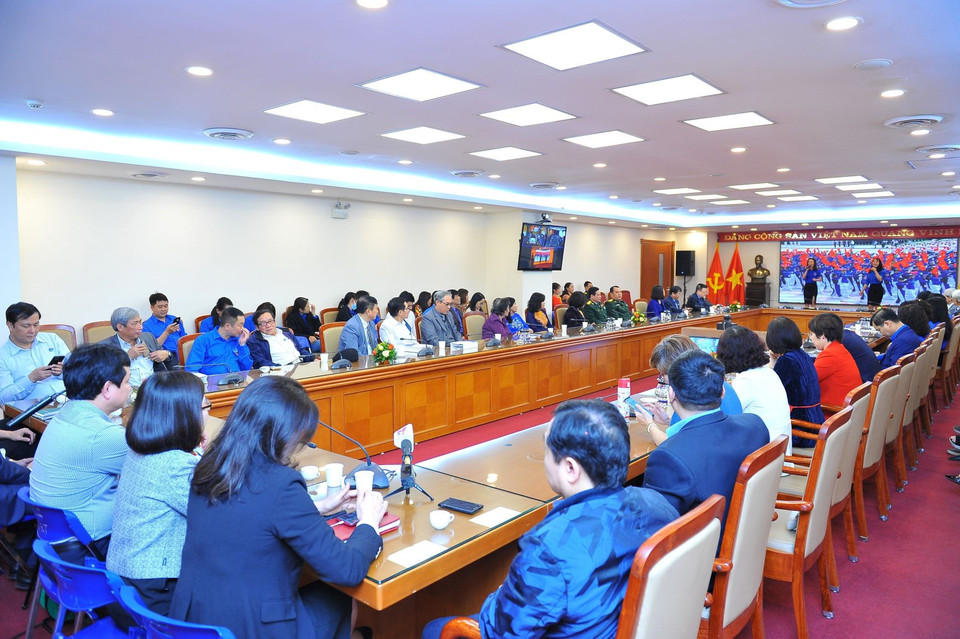 Quang cảnh lễ mít tinh. (Ảnh: Minh Đức/TTXVN)