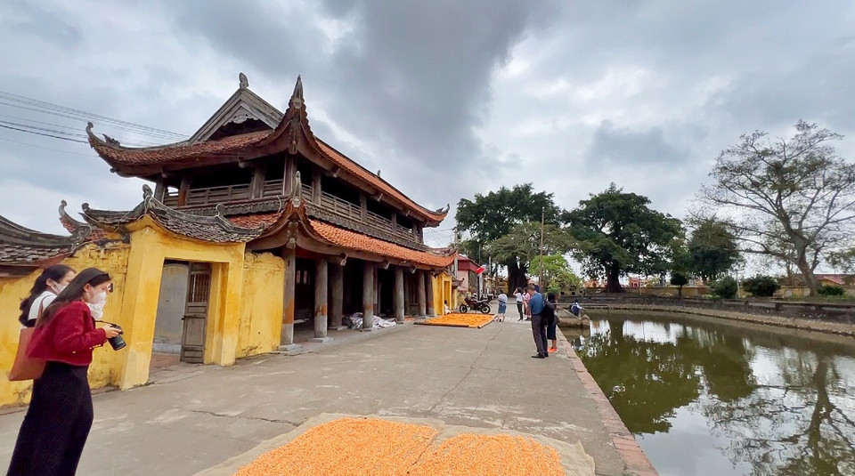 Di tích kiến trúc nghệ thuật Chùa Keo Hành Thiện, gồm Chùa Keo trong (Thần Quang tự), Chùa Keo ngoài (Đĩnh Lan tự), thuộc làng Hành Thiện, xã Xuân Hồng, huyện Xuân Trường, tỉnh Nam Định. (Ảnh: Mai Mai/Vietnam+)