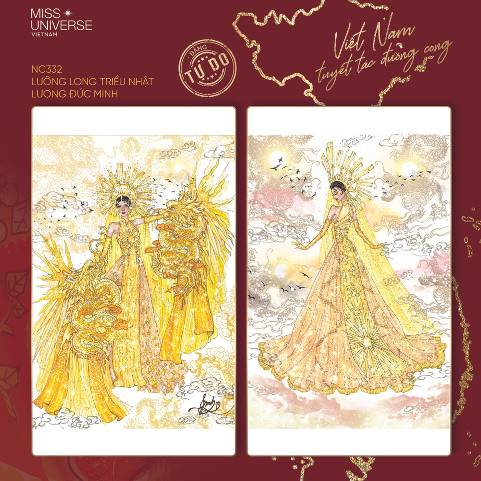 'Lưỡng long triều nhật' của Lương Đức Minh.