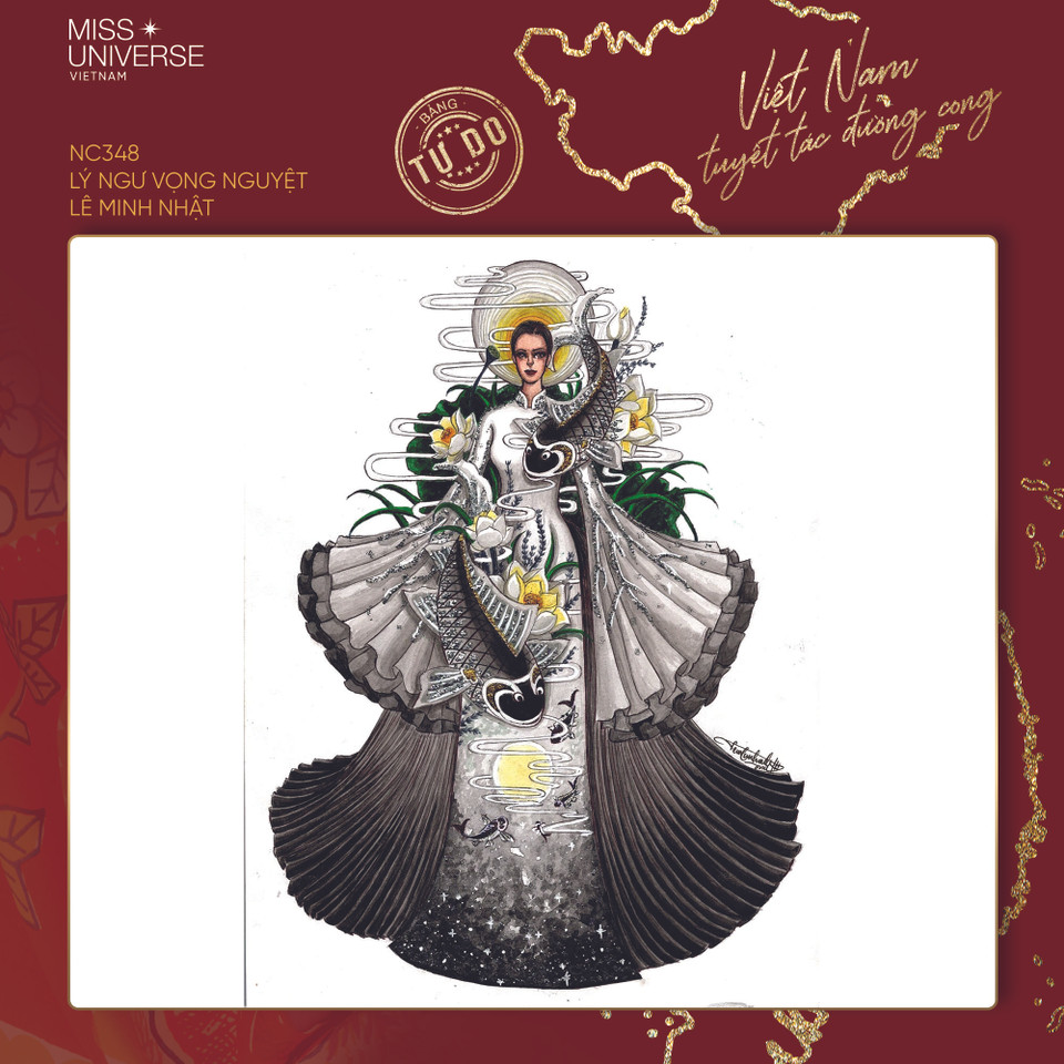 'Lý ngư vọng nguyệt' của Lê Minh Nhật.