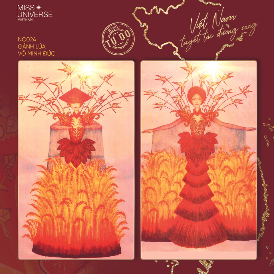 'Gánh lúa' của Võ Đức Minh. 