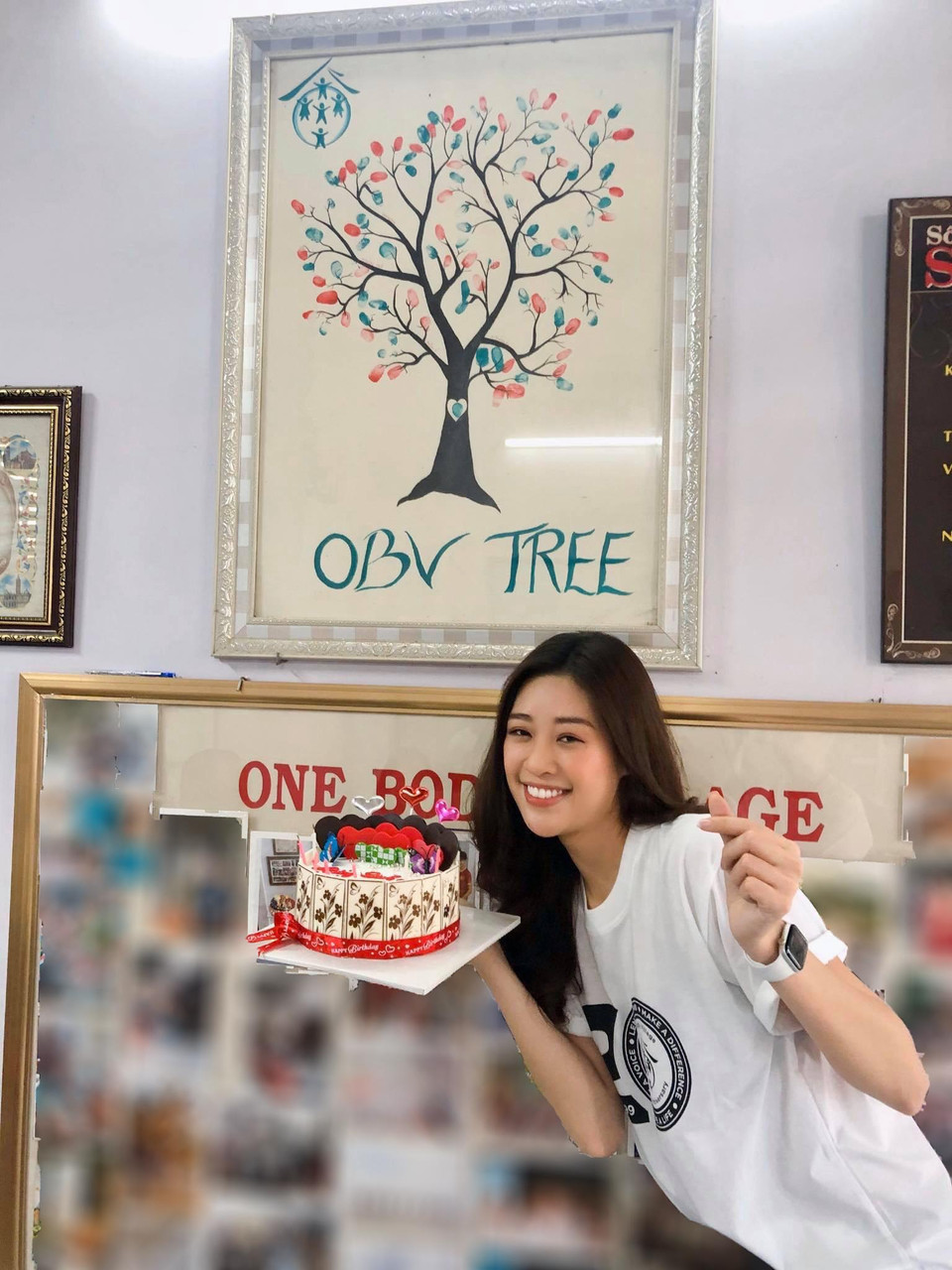 Khánh Vân cho biết One Body Village là nhịp cầu hạnh phúc, là tổ chức giải cứu, nuôi dưỡng và hỗ trợ xây dựng tương lai cho những trẻ đã bị xâm hại tình dục hoặc có nguy cơ cao trở thành nạn nhân, khai thác tình dục trẻ em tại Việt Nam. (Ảnh: CTV/Vietnam+)