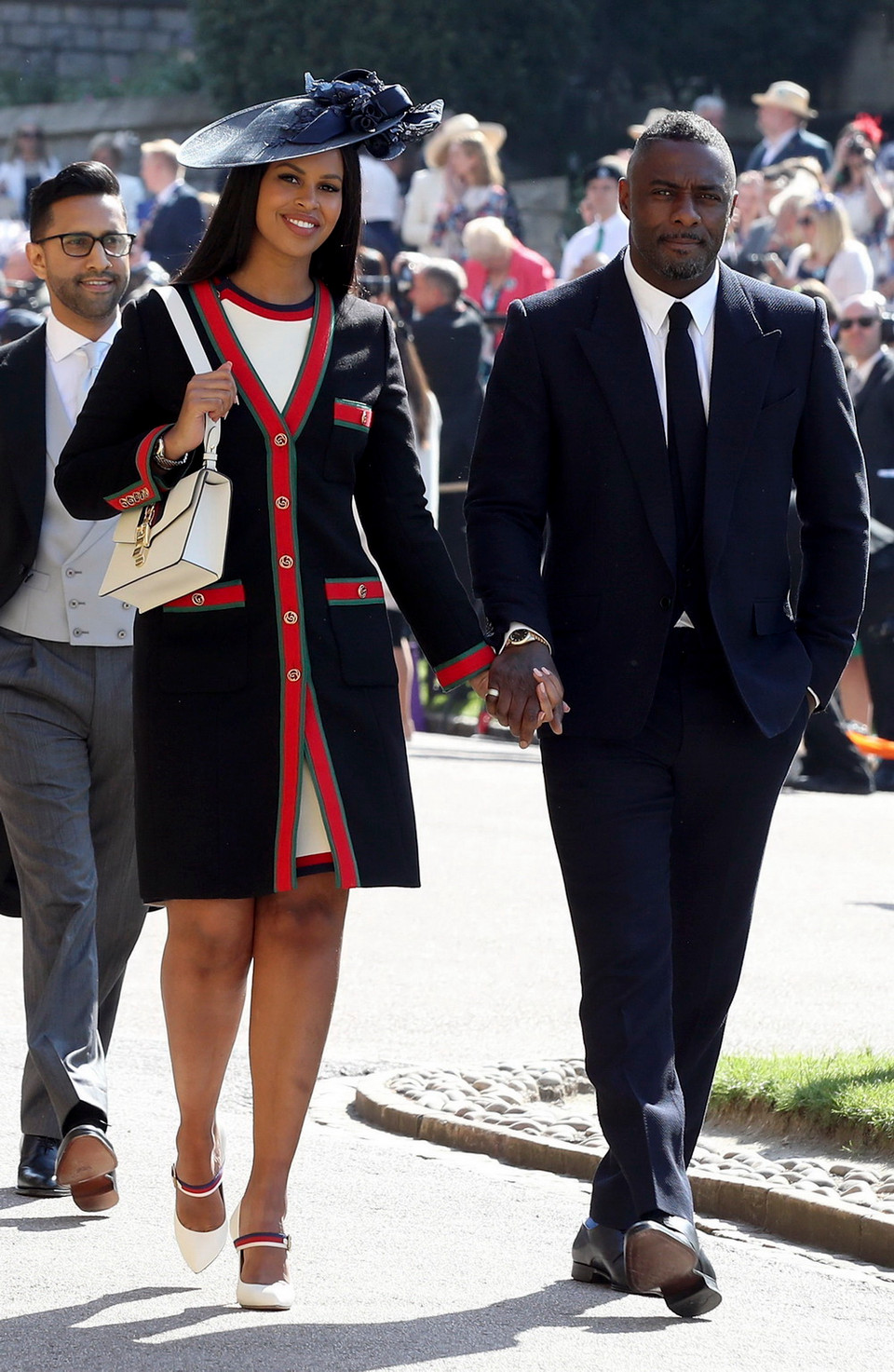 Vợ chồng danh ca người Anh Idris Elba (phải) và Sabrina Dhowre (trái). (Nguồn: AFP/TTXVN)