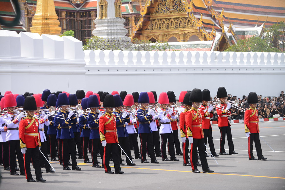 Nghi lễ hoàng gia và Phật giáo tại Lễ hóa thân Nhà Vua Thái Lan Bhumibol Adulayjadej. (Ảnh: Doãn Tấn, Sơn Nam/TTXVN)