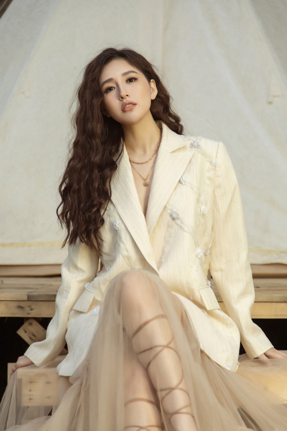 Chia sẻ này của hoa hậu nhận được vô số quan tâm của khán giả, hầu hết mọi người đều khen ngợi sự tự tin cũng như độ thông minh, lém lỉnh của cô nàng. (Ảnh: CTV/Vietnam+)