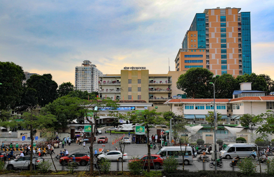 Bệnh viện Bạch Mai hôm nay. (Ảnh: Thanh Tùng/TTXVN)