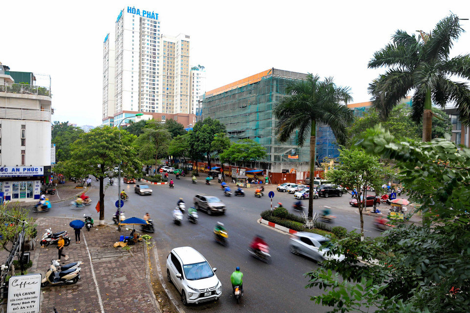 Phố Tân Mai hôm nay. (Ảnh: Thanh Tùng/TTXVN)