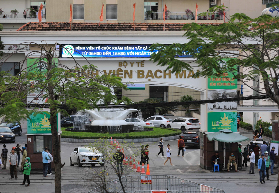 Bệnh viện Bạch Mai hôm nay. (Ảnh: Thanh Tùng/TTXVN)