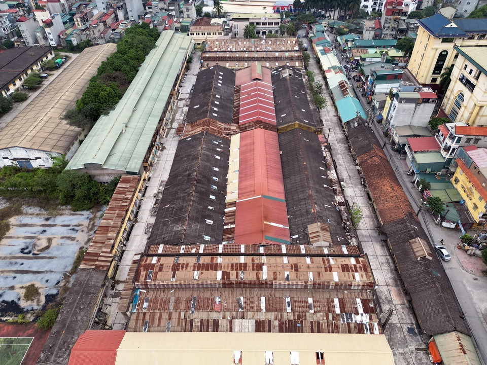 Nhà máy gạch Nam Thắng (quận Hai Bà Trưng) - nơi đã từng bị máy bay Mỹ B-52 ném bom. (Ảnh: Tuấn Anh/TTXVN)