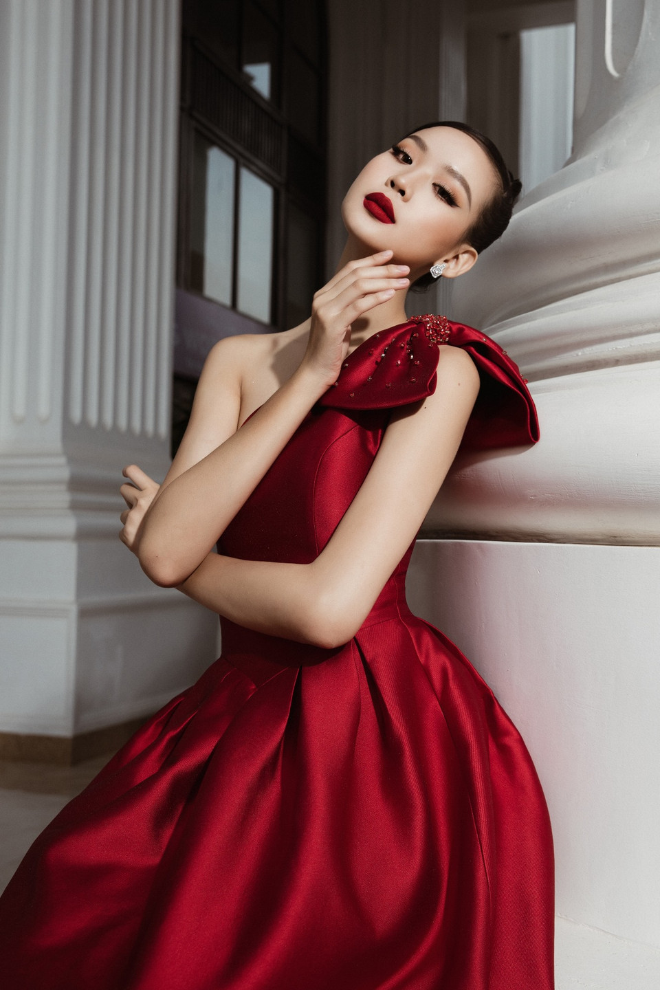 Lê Nguyễn Bảo Ngọc được đánh giá là một trong những thí sinh ‘đáng gờm’ của cuộc thi Miss World Vietnam 2022 khi không những sở hữu chiều cao vượt trội 1m85, ngoại hình thiện cảm mà còn có học lực cực ‘khủng.’ (Ảnh: CTV/Vietnam+)