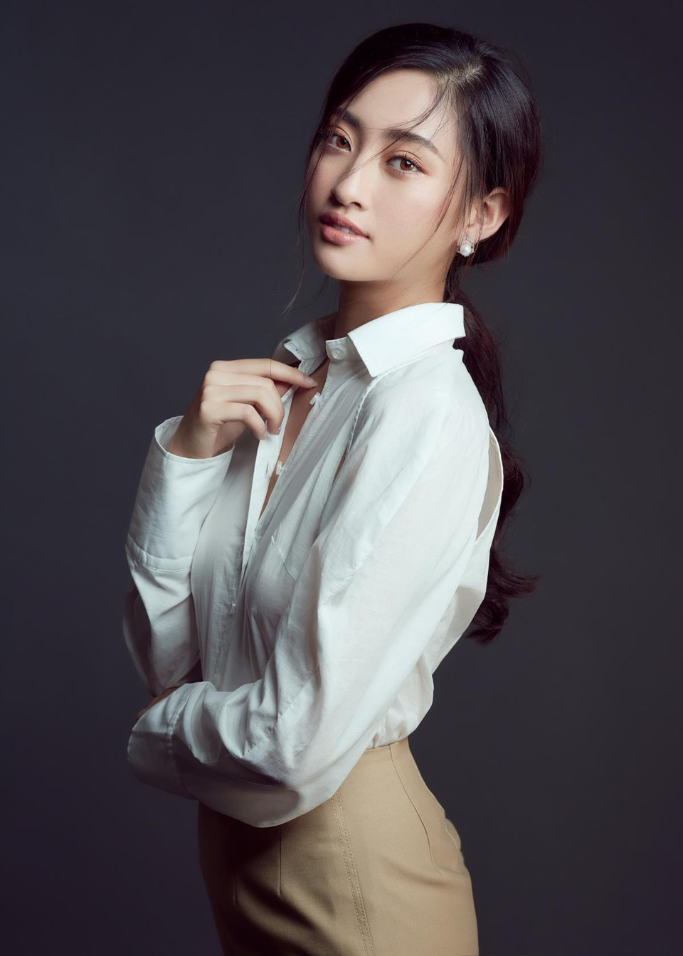 Với phong độ này, người hâm mộ có quyền hy vọng Lương Thùy Linh có thể là thế hệ những nàng hậu trẻ sẽ đưa nhan sắc Việt vươn tầm thế giới. (Ảnh: Kỳ Anh Trần/Vietnam+)