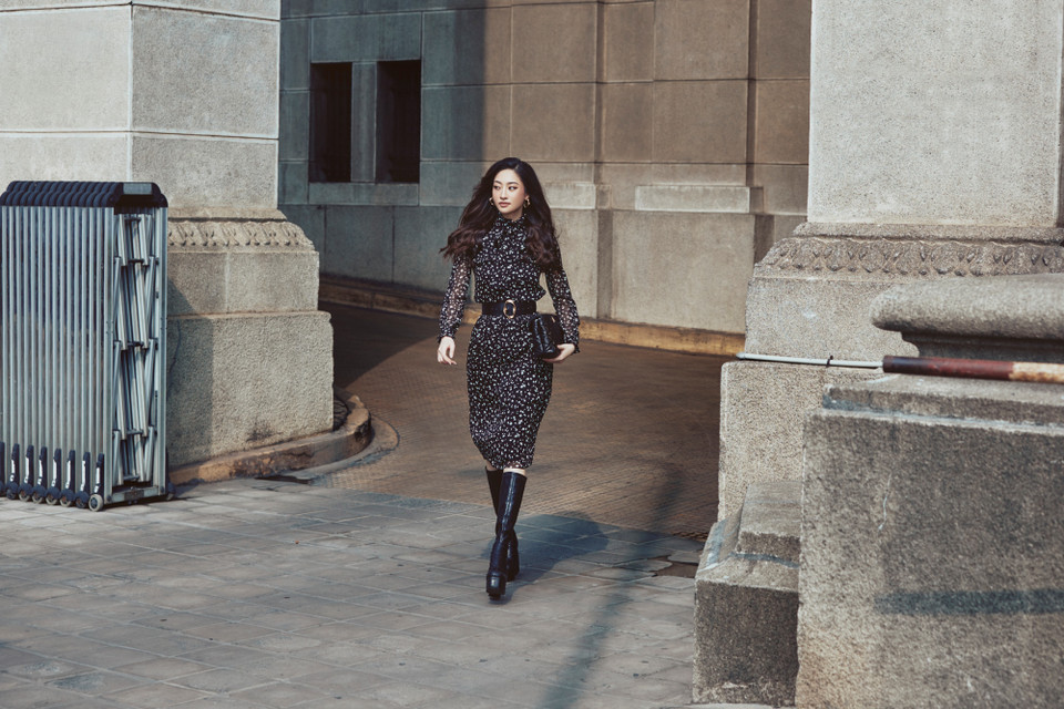 Lương Thùy Linh không ngừng làm mới hình ảnh khi liên tục thay đổi phong cách trong suốt nhiệm kỳ Hoa hậu. (Ảnh: CTV/Vietnam+)