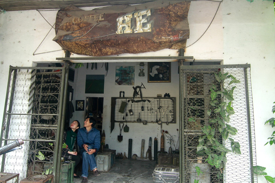 Nằm trên đường Lê Ngô Cát, gần đồi Vọng Cảnh, càphê Hè là điểm đến khá lạ ở Huế. (Ảnh: Xuân Mai/Vietnam+)