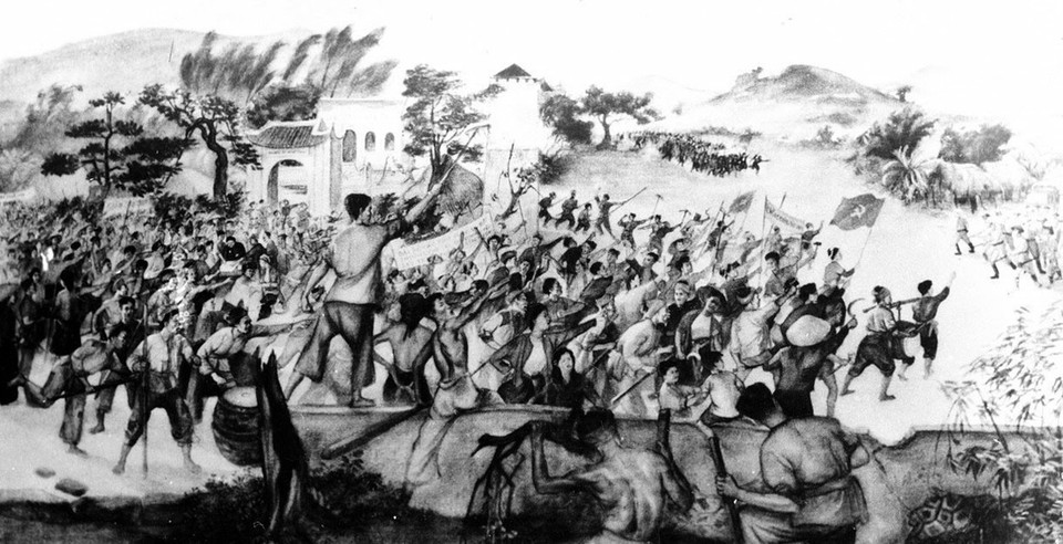 Cao trào cách mạng 1930-1931 dưới sự lãnh đạo của Đảng mà đỉnh cao là phong trào Xô Viết-Nghệ Tĩnh đã làm rung chuyển chế độ thống trị của đế quốc Pháp và tay sai, thành lập chính quyền cách mạng ở một số nơi theo hình thức Xô Viết. Cao trào đã khẳng định đường lối cách mạng Việt Nam do Ðảng đề ra là đúng đắn và để lại những bài học quý báu về xây dựng liên minh công-nông, về xây dựng Mặt trận Dân tộc Thống nhất, về phát động phong trào quần chúng đấu tranh giành và bảo vệ chính quyền. (Ảnh: Tư liệu TTXVN)