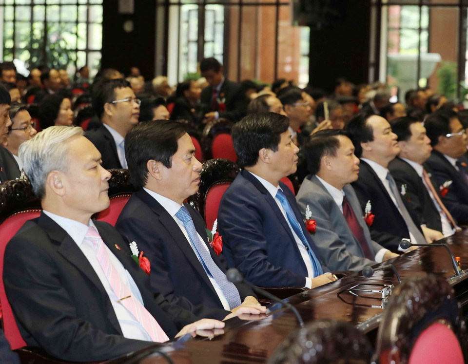 Các đại biểu dự lễ kỷ niệm. (Ảnh: Phương Hoa/TTXVN)