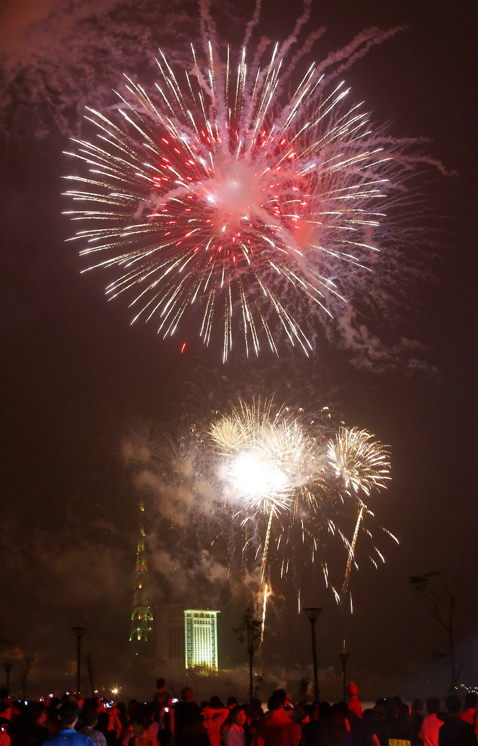 Màn pháo hoa tầm cao kết thúc Lễ hội. (Ảnh: Trung Kiên/TTXVN) 