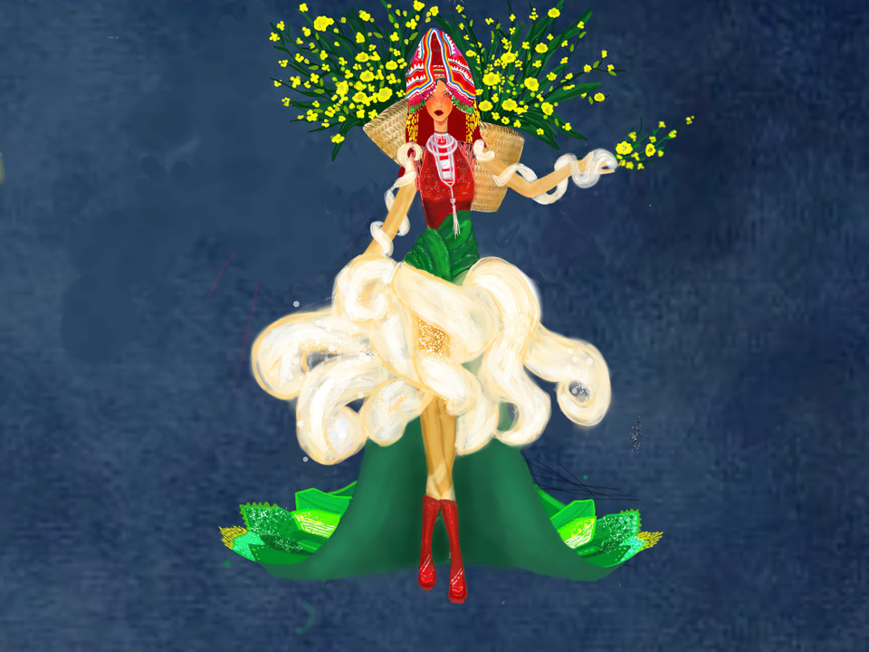 'Phù vân mây' của Võ Đăng Khoa. 