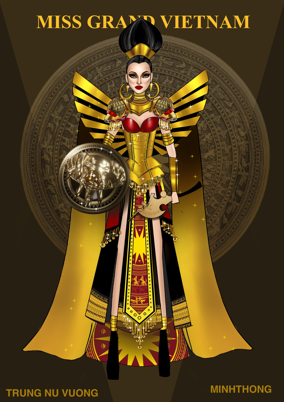 'Trưng nữ vương' của Nguyễn Minh Thông. 