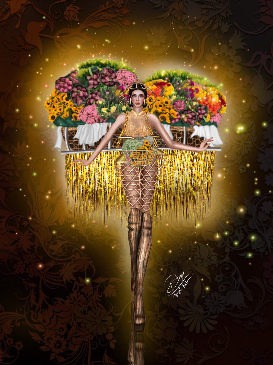 'Ngàn hoa Hà Nội' của Nguyễn Quốc Đạt. 