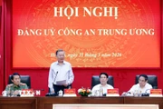 Tổng Bí thư Tô Lâm và các đại biểu. (Ảnh: Thống Nhất/TTXVN)