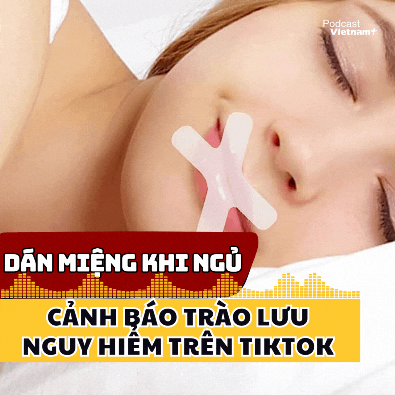 Cảnh báo trào lưu “dán miệng khi ngủ” nguy hiểm trên TikTok