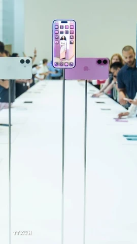 (Tư liệu) Điện thoại iPhone của Apple được giới thiệu tại Cupertino, California, Mỹ. (Ảnh: THX/TTXVN)