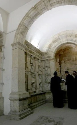 Bên trong bảo tàng cổ đại Damascus, Syria. (Nguồn: AFP)