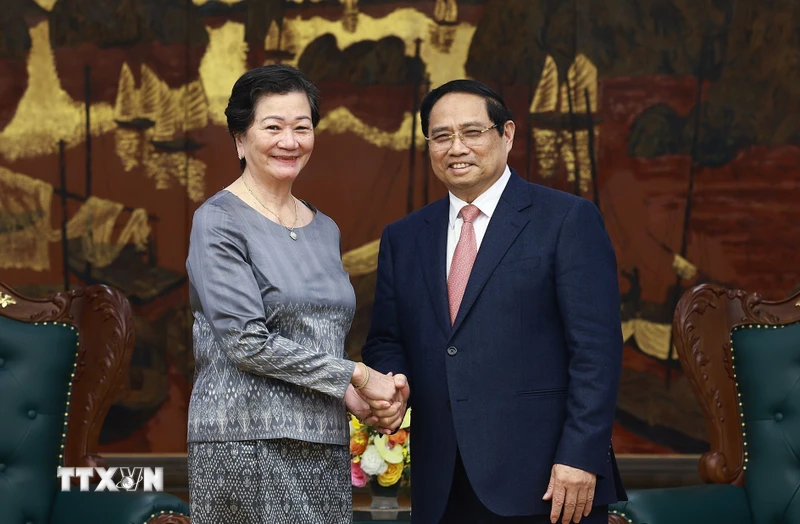 Prime Minister Pham Minh Chinh received Cambodian Ambassador Chea Kimtha to say goodbye