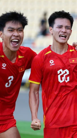 Đội tuyển U22 Việt Nam quyết tâm giành chiến thắng trước Thái Lan để mang về tấm huy chương Vàng SEA Games 33. (Ảnh: VFF)