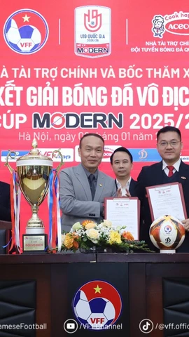 Acecook Việt Nam có lần đầu tiên đồng hành cùng Vòng chung kết Giải bóng đá Vô địch U19 Quốc gia trong vai trò nhà tài trợ chính. (Ảnh: VFF)