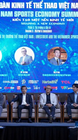 Diễn đàn Kinh tế Thể thao Việt Nam 2026 là 'nhịp cầu' để các chuyên gia chia sẻ những kinh nghiệm, chiến lược xây dựng và phát triển nền kinh tế thể thao Việt Nam. (Ảnh: Vietnam+)