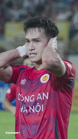 Câu lạc bộ Công an Hà Nội không thể giành chiến thắng ở trận đấu sớm vòng 22 V-League 2024-2025. (Ảnh: Việt Anh/Vietnam+)