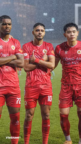 Công an Hà Nội lên ngôi vô địch V-League 2025/26 sớm 3 vòng đấu. (Ảnh: Việt Anh/Vietnam+)