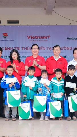 Báo Điện tử VietnamPlus kiến tạo "trường học số" ở xã vùng cao tỉnh Thái Nguyên