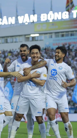 Thép Xanh Nam Định sẽ chính thức vô địch V-League 2024-2025 nếu giành điểm ở cuộc đối đầu với Quảng Nam tại vòng áp chót. (Ảnh: thepxanhnamdinh)